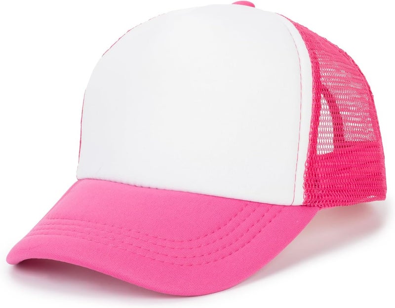 FGSS Kids-Girls Trucker-Hat Adjustable-Baseball-Cap Toddler-Boys Outdoor-Summer - Mesh Sun Hats Fit for 2-6 Years - Image 1